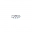 6mm Mozanit 5 Taş Yüzük