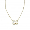 Mozanit Gömme Damla Di Tektaş Kolye