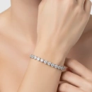 Taşlı Kalp Suyolu Bileklik