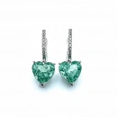 Alex Mint Kalp Halka Küpe