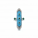 DW Firuze Oval Trio Yüzük