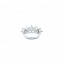 6mm Mozanit 5 Taş Yüzük