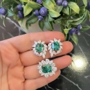 Zümrüt Flame Küpe