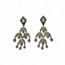 Ham Elmas Otantik Çoklu Damla Küpe