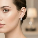 2 Sıra Taşlı Halka Küpe