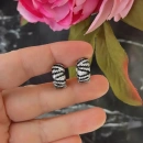 Zebra Duo Colour Küpe