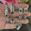 Zebra Duo Colour Küpe