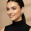 4mm Prenses Mozanit Tamtur Halka Küpe