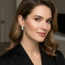 2 Sıra Taşlı Halka Küpe