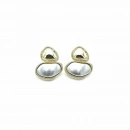 Elegant Seri 9 Bicolour Pebbles Küpe