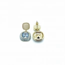 Elegant Seri 14 Square Duo Blue Küpe