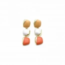 Elegant Seri 17 Tria Pebbles Somon Küpe