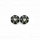 Elegant Seri 7 Black Daisy Shine Küpe