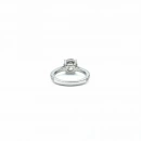 Sertifikalı Mozanit 2ct Yanları Taşlı Tektaş Yüzük