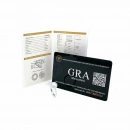 Sertifikalı Mozanit 1ct ARO Yanları Taşlı Tektaş Yüzük