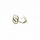 Oval Duo Taşsız Küpe