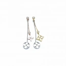 LV 3 Renk Çift Taraflı Küpe