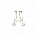 LV 3 Renk Çift Taraflı Küpe