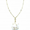 Barok İnci Top Zincir Kolye