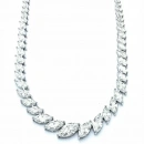 Mozanit Süzme Markiz Suyolu Kolye