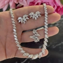 Mozanit Süzme Markiz Suyolu Kolye