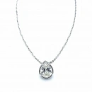 Mozanit Gömme Damla Tektaş Kolye