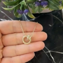 Halkaya Sarılı Yılan Kolye