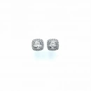 Mozanit 0.9ct Aro Prenses Tektaş Küpe