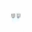 Mozanit 1.5ct Prenses Tektaş Küpe