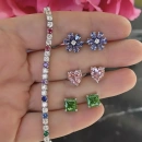 Emerald Prenses Tektaş Küpe