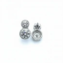 Mozanit Circle Duo Küpe