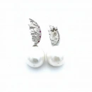 Barok İnci Wings Küpe