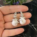 Barok İnci Snake Küpe