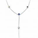 Rainbow Gömme Taş Y Kolye