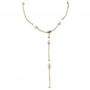 Balık Sallantılı İnci Y Kolye