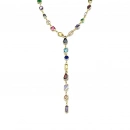 Rainbow Geo Gömme Taşlı Y Kolye