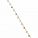 Rainbow Boncuk Sallantılı Top Top Halhal