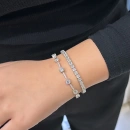 6cm Dot Mozanit Suyolu Bileklik