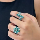 Alex Damla Çiçek Yüzük