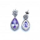 Alex Lila Damla Taş Markiz Küpe