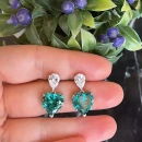 Alex Mint Kalp Damla Küpe