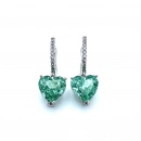 Alex Mint Kalp Halka Küpe