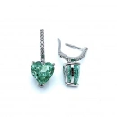 Alex Mint Kalp Halka Küpe