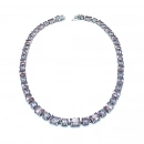 Alex Tarçın Ddörtgen Suyolu Kolye