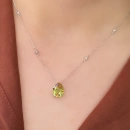 Alex Yağ Yeşili Damla Kolye