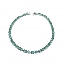 Alex Zümrüt Ddörtgen Suyolu Kolye