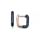 Aquamarin Taşlı Ataç Halka Küpe