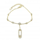 Ara Taşlı Messi Sallantılı Bileklik