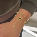 Ara Taşlı Messi Sallantılı Bileklik