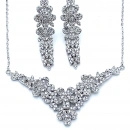 Baget Çiçek V Mini Gerdanlık Küpe Set